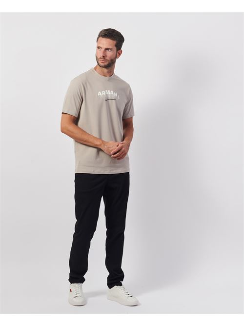 T-shirt uomo Armani Exchange in cotone con logo ARMANI EXCHANGE | 6DZTHV-ZJE6Z17AB